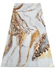 Placa decorativas en PVC - dorado - blanco