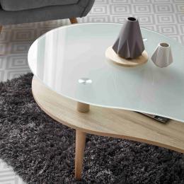 MESA CENTRO PEANUT TAPA GLASEADA