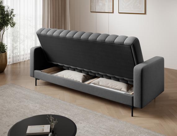 Foto Sofá cama 212 cm gris oscuro - RONEYY