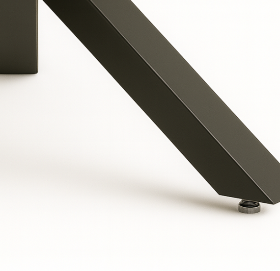 Foto MESA STACY ROBLE OVAL NEGRA TAPA MELAMINA 1400x800x750mm