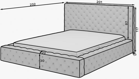 Foto CAMA CONTENEDOR I ELEGANCIA ACOLCHADO I ROPA DE CAMA 160 CM X 200 CM PRINCCE PRESTIGE GRIS OFERTA