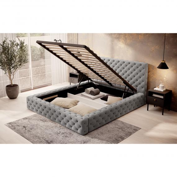 Foto CAMA CONTENEDOR I ELEGANCIA ACOLCHADO I ROPA DE CAMA 160 CM X 200 CM PRINCCE PRESTIGE GRIS OFERTA