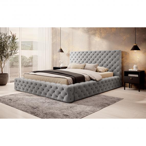 Foto CAMA CONTENEDOR I ELEGANCIA ACOLCHADO I ROPA DE CAMA 160 CM X 200 CM PRINCCE PRESTIGE GRIS OFERTA