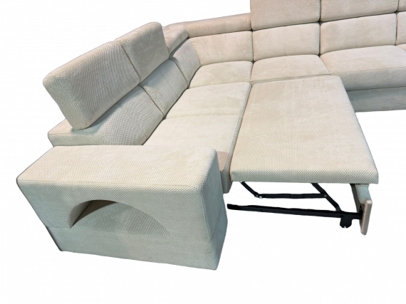 Foto Sofá Rinconera Modular con Cama y Cajón Extraíble 320x255 cm EVA NEW 6 plazas