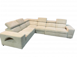 Sofá Rinconera Modular con Cama y Cajón Extraíble 320x255 cm EVA NEW 6 plazas