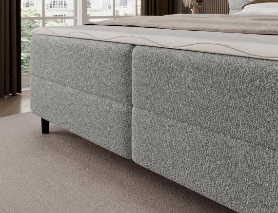 Foto Cama Continental 140/160/180x200 gris  - CAMMA