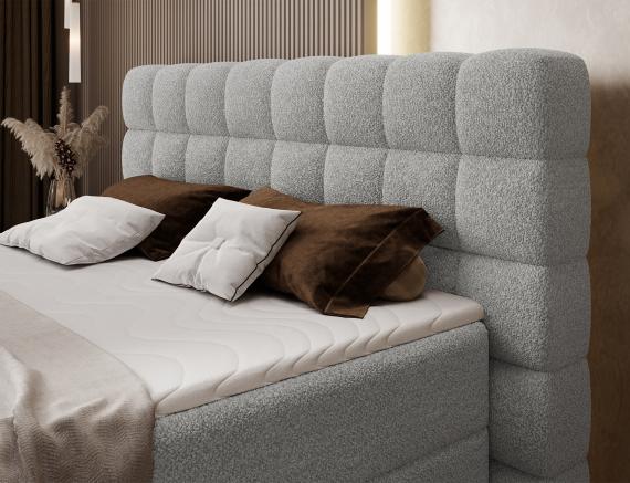 Foto Cama Continental 140/160/180x200 gris  - CAMMA
