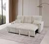 Photo 2-SOFA PACK - 3-Seater Reversible Chaise Longue Sofa Bed with Storage, light gray Corduroy Fabric - COSTA LUX €100 OFF