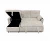 Photo 2-SOFA PACK - 3-Seater Reversible Chaise Longue Sofa Bed with Storage, light gray Corduroy Fabric - COSTA LUX €100 OFF