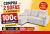 2-SOFA PACK - 3-Seater Reversible Chaise Longue Sofa Bed with Storage, light gray Corduroy Fabric - COSTA LUX €100 OFF