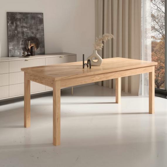 Foto Conjunto mesa de comedor extensible - 140/180 - 6 sillas - verde - RODOS 82CG