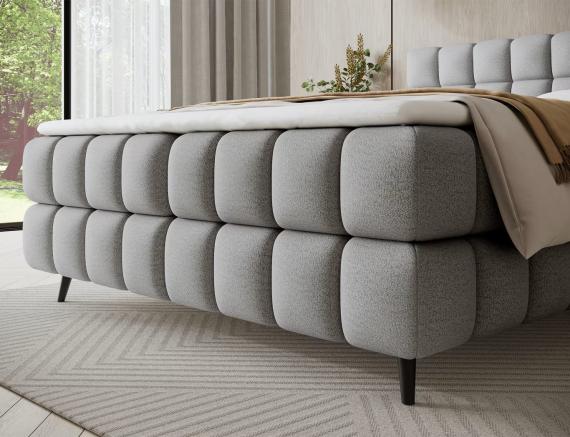 Foto Cama continental - gris - Sabeno Foto Cama continental - gris - Sabeno