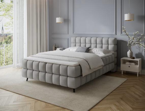 Foto Cama continental - gris - Sabeno Foto Cama continental - gris - Sabeno