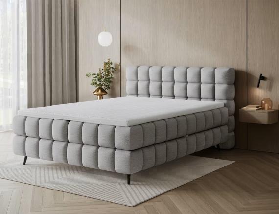 Foto Cama continental - gris - Sabeno Foto Cama continental - gris - Sabeno