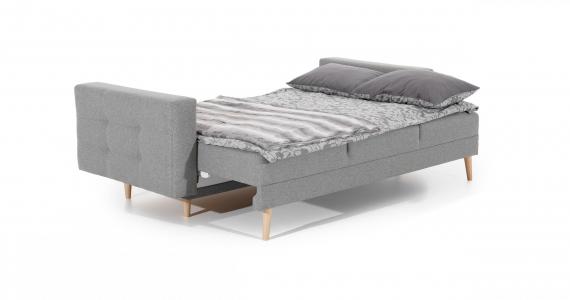 Foto Sofá cama, crema/polipiel - Asgard 3F