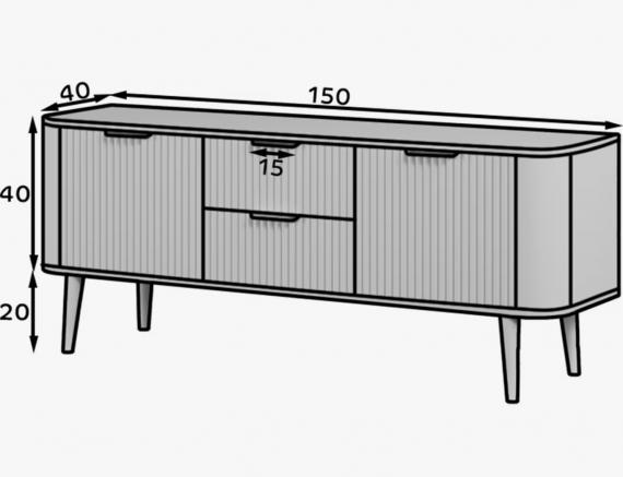 Foto Mueble TV - 150cm - CHAVELLE
