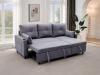 Photo 2-SOFA PACK - 3-Seater Reversible Chaise Longue Sofa Bed with Storage, Dark Grey - COSTA LUX €100 OFF