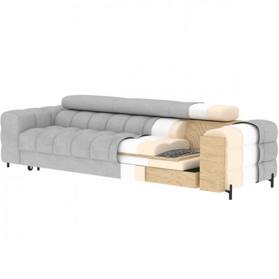 Foto Sofá cama - beige - 260 cm - Festello