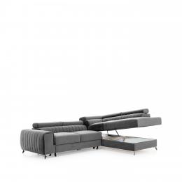 Sofá rinconera con cama extraíble - arcon mostaza 278x205 LAURENCE