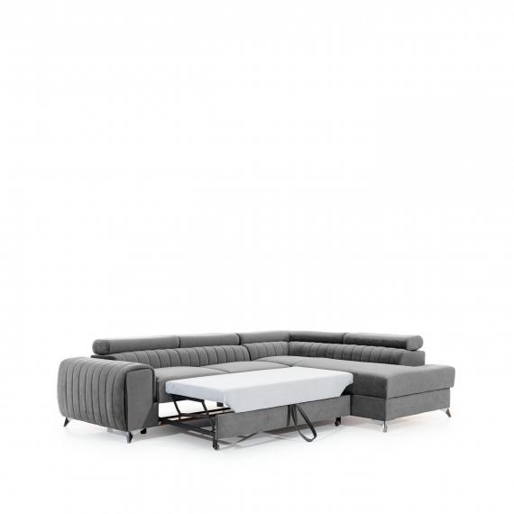 Foto Sofá rinconera con cama extraíble - arcon - mostaza - 278x205 - LAURENCE