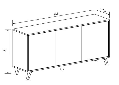 Foto APARADOR MOD.SOLANA MAUVELLA-RAYAS