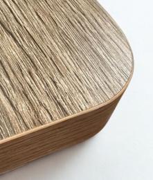 MESA AMBLER PATAS METAL Y TAPA MELAMINA ASERRADA