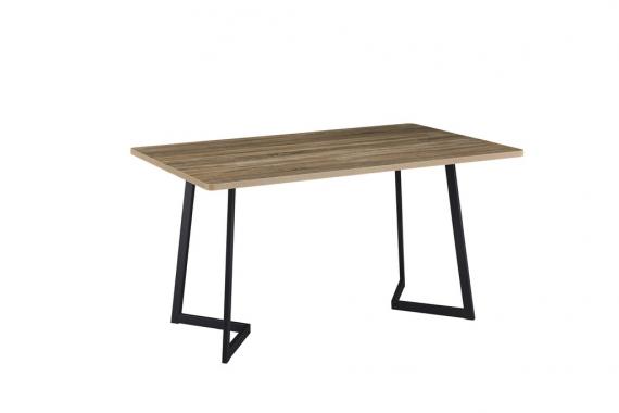 Foto MESA AMBLER PATAS METAL Y TAPA MELAMINA ASERRADA