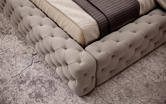 Foto Cama Prince, estructura de metal, elevación de gas, almacenaje 160x200