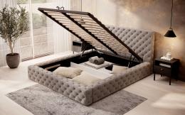 Cama Prince, estructura de metal, elevación gas, almacenaje 160x200