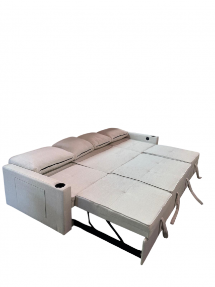 Foto Sofá cama 4 pl. moderno+USB+type-C+portavasos - Costa R 4 plazas - 284 cm