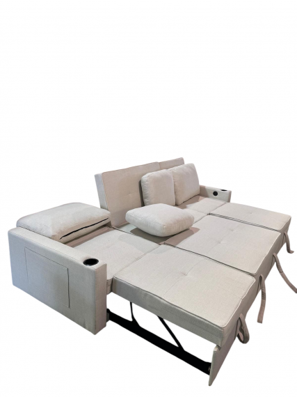 Foto Sofá cama 4 pl. moderno+USB+type-C+portavasos - Costa R 4 plazas - 284 cm