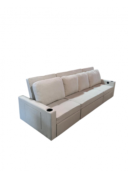 Foto Sofá cama 4 pl. moderno+USB+type-C+portavasos - Costa R 4 plazas - 284 cm