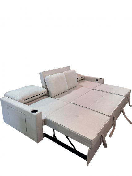 Foto Sofá cama 4 pl. moderno+USB+type-C+portavasos - Costa R 4 plazas - 284 cm
