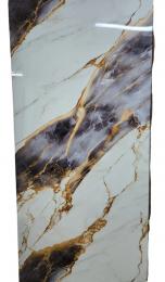 Placa decorativas en PVC - blanco - gris - dorado