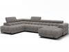 Foto SOFÁ GRANDE CON CAMA I ARCÓN I FORMA DE U I REPOSACABEZAS RECLINABLES I PATAS ALTAS 355 CM X 202 CM FERARIA GRIS OFERTA