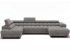 Foto SOFÁ GRANDE CON CAMA I ARCÓN I FORMA DE U I REPOSACABEZAS RECLINABLES I PATAS ALTAS 355 CM X 202 CM FERARIA GRIS OFERTA