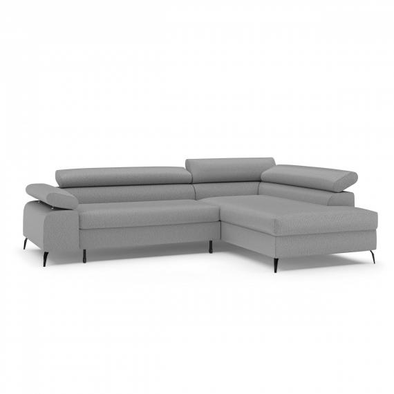 Foto Sofá cama - arcon - 270x205 - gris oscuro - VERSO L