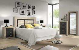 Double Bedroom Set — Environment 3 (Cambrian Oak / Graphite) Lara