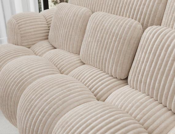 Foto Sofá cama 256 cm - beige - COTONN