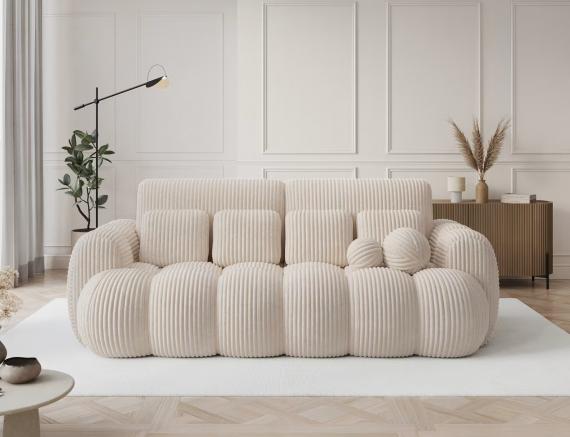 Foto Sofá cama 256 cm - beige - COTONN