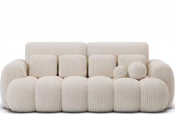Foto Sofá cama 256 cm - beige - COTONN