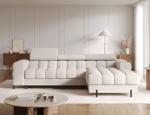 Foto Sofa cama+arcon - 285x181 - beige - tela - FELRO