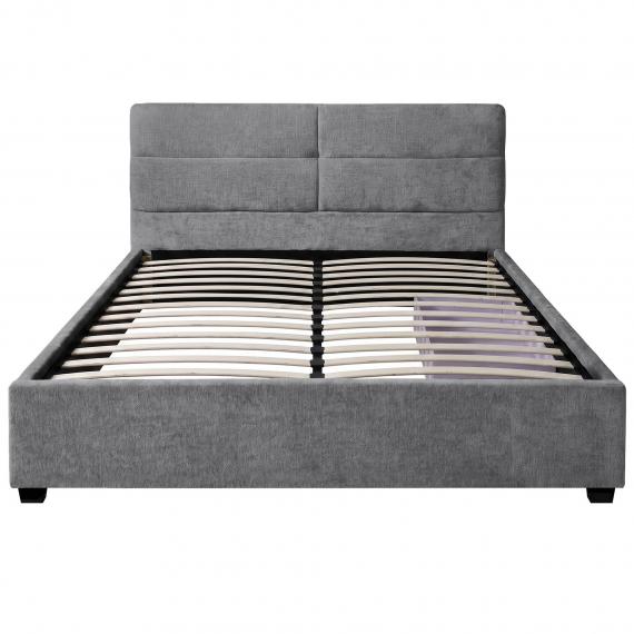 Foto CAMA TAPIZADA Gris - AUREA 160