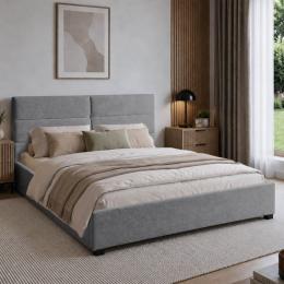 CAMA TAPIZADA Gris - AUREA 160