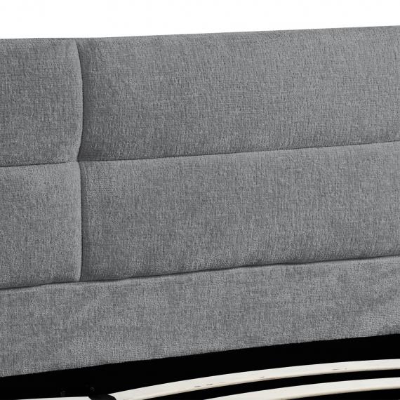 Foto CAMA TAPIZADA Gris - AUREA 160