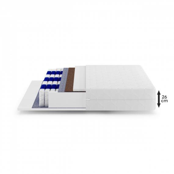 Foto CAMA TAPIZADA Gris - AUREA 160