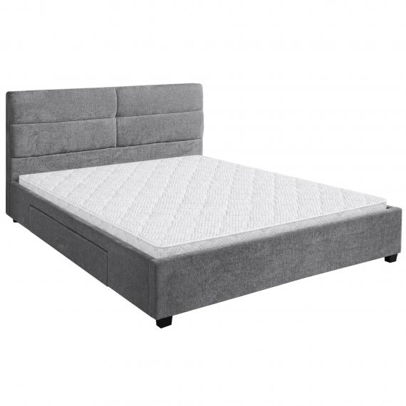 Foto CAMA TAPIZADA Gris - AUREA 160