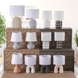 LAMPARA DE MESA ARCO GRIS ( 2 und. )