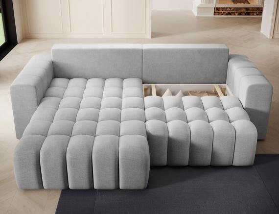 Foto Sofa cama+arcon - Bonett, Gris/Tela, 250x175