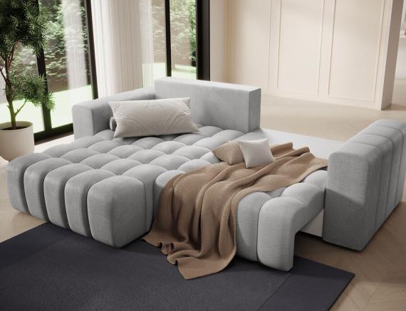 Foto Sofa cama+arcon - Bonett, Gris/Tela, 250x175